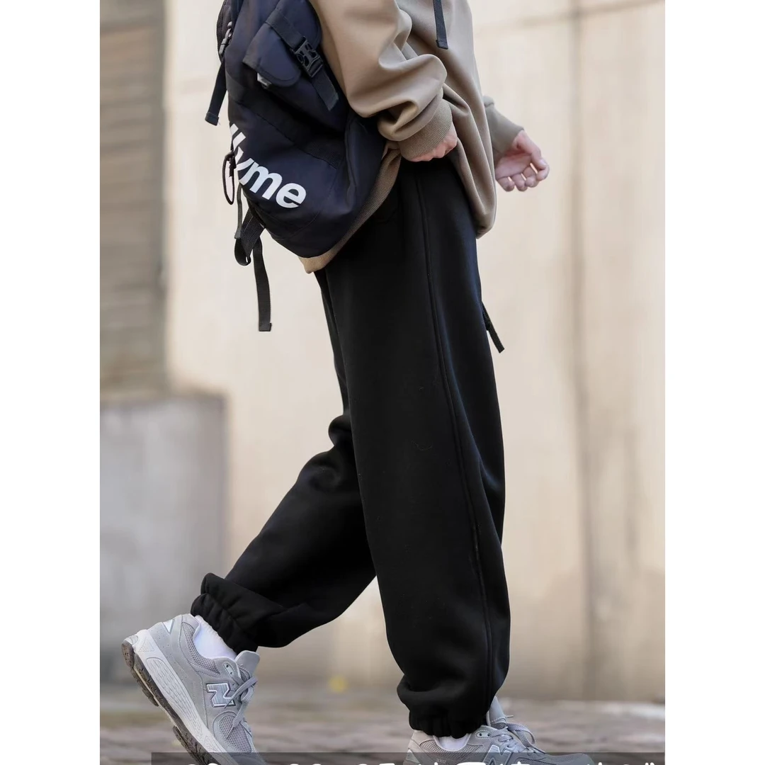 82078青少年休闲百搭加绒束脚裤