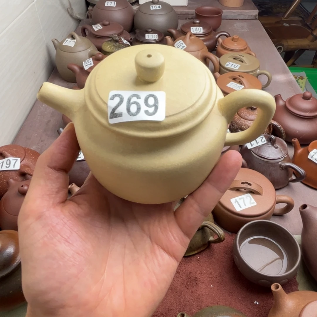 剁***头茶壶紫砂本绿310cc左右瑕疵不挑毛病