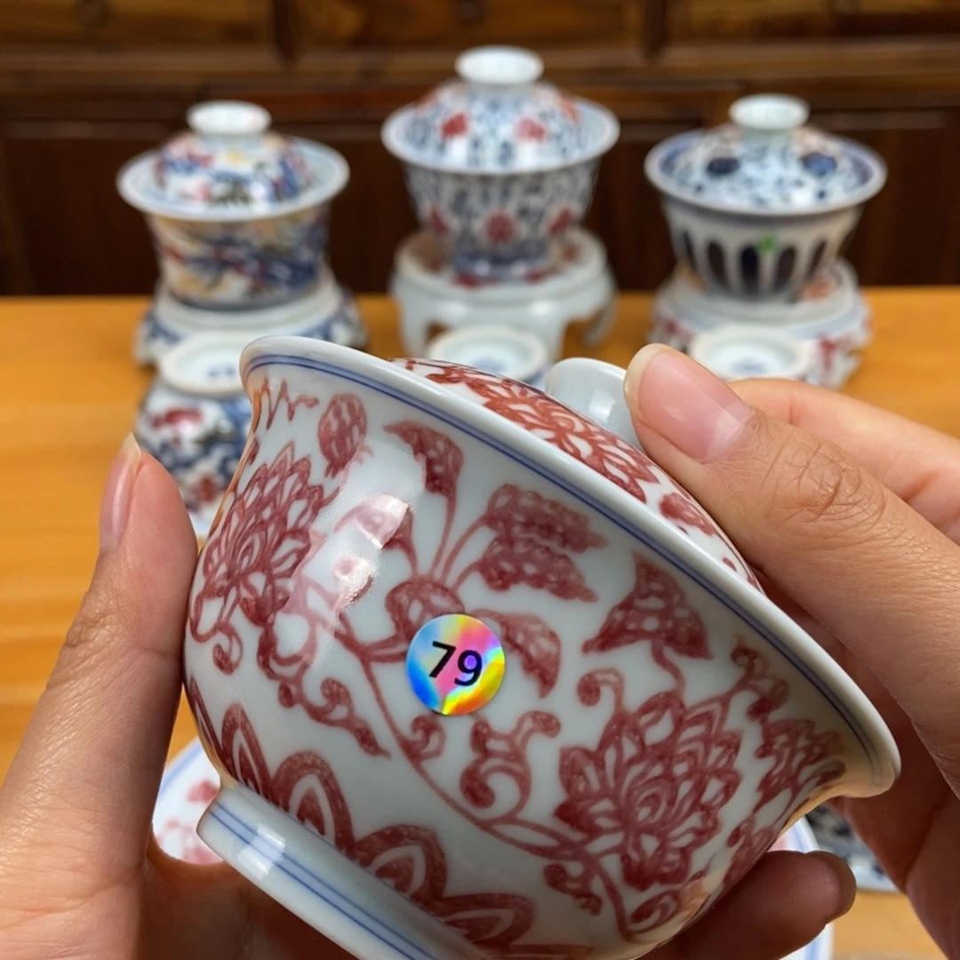 手绘现代茶具非古董