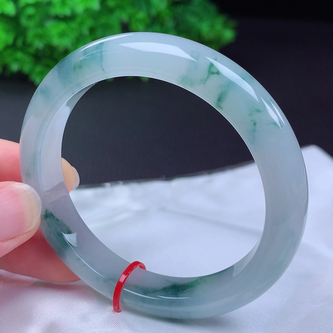 翡翠未镶嵌手镯57圈口681211