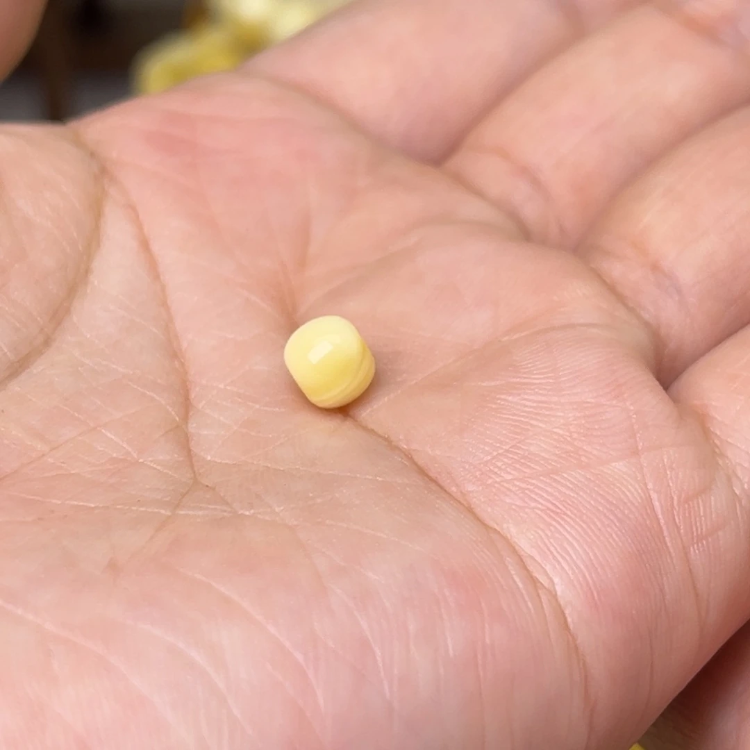 蜜蜡颈饰未镶嵌正**经6+单珠老型