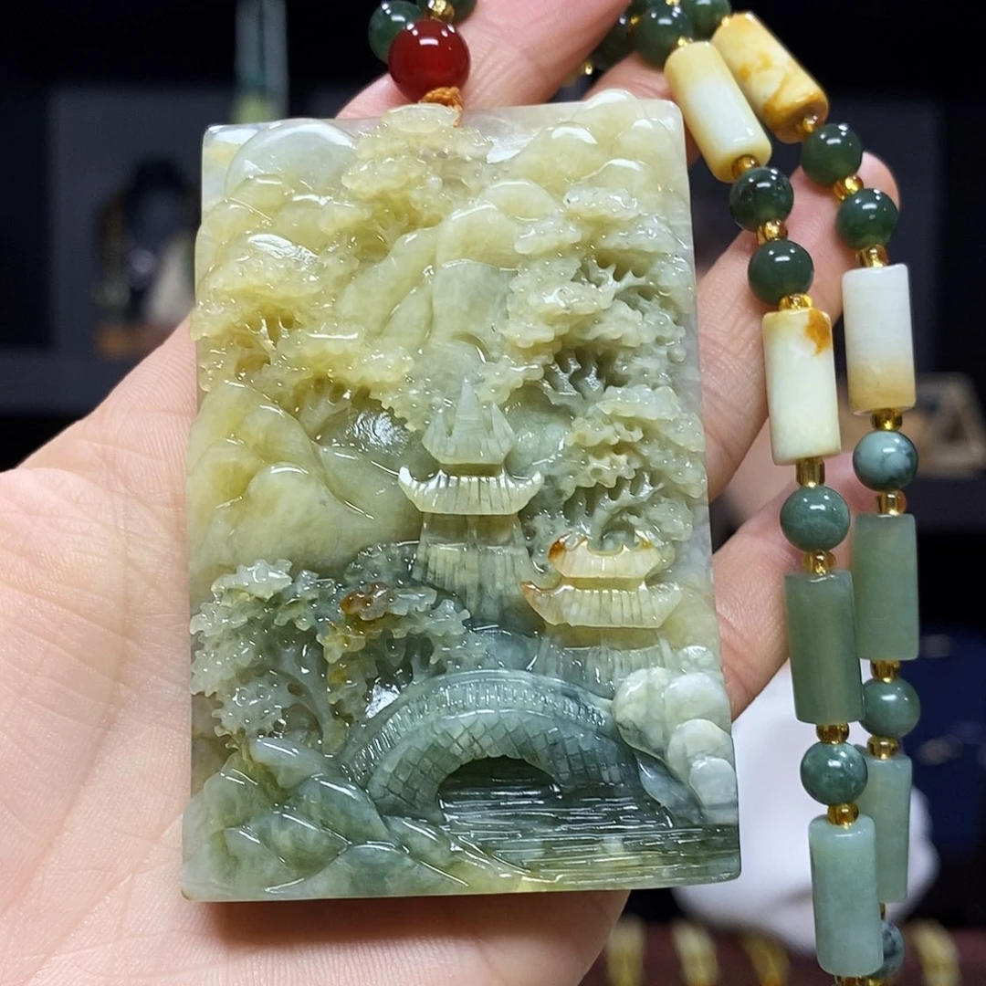 岫玉挂件吊坠未镶嵌