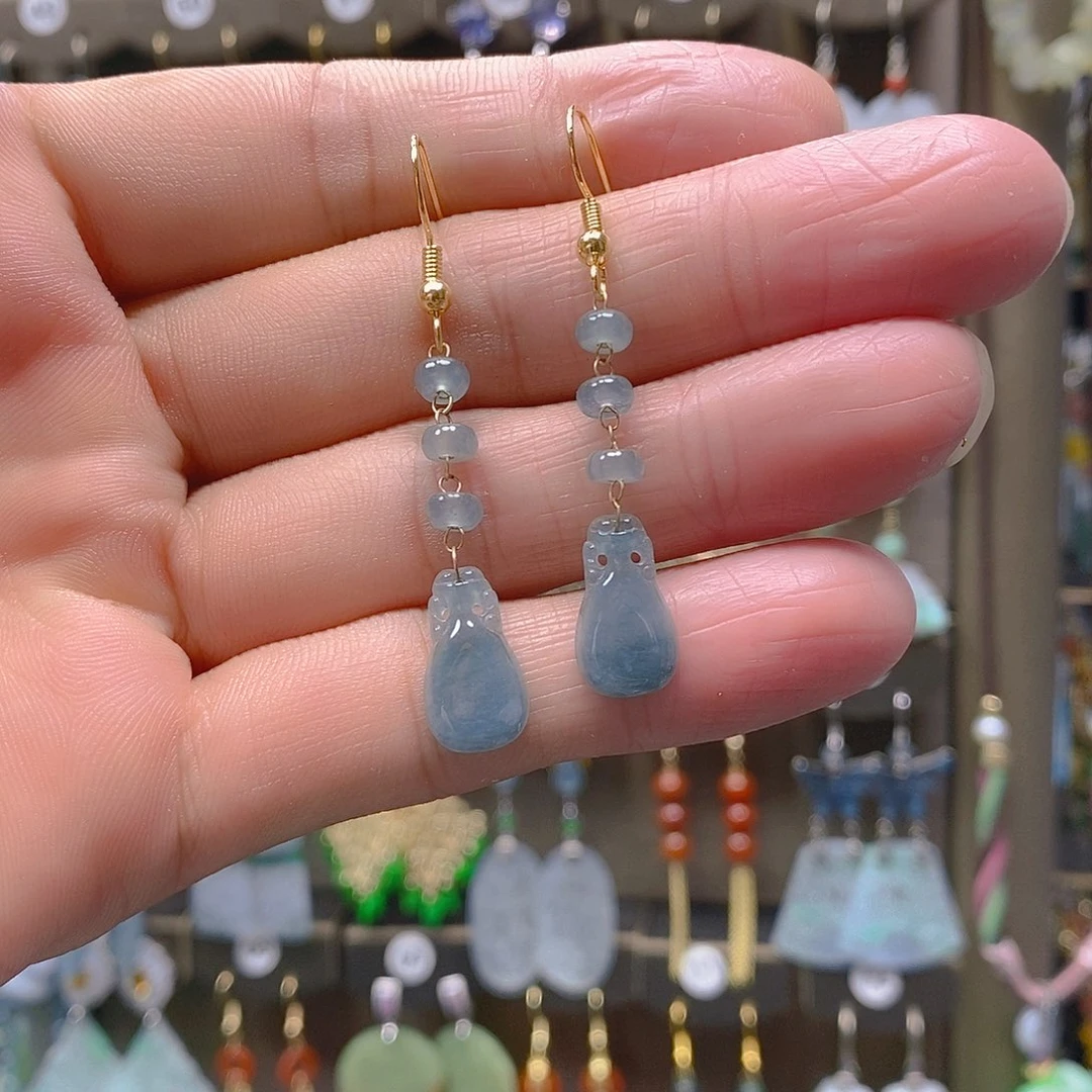 未镶嵌翡翠耳饰翡翠