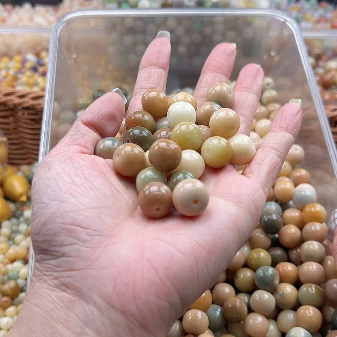 白玉菩提吊坠Q/13mm/22颗