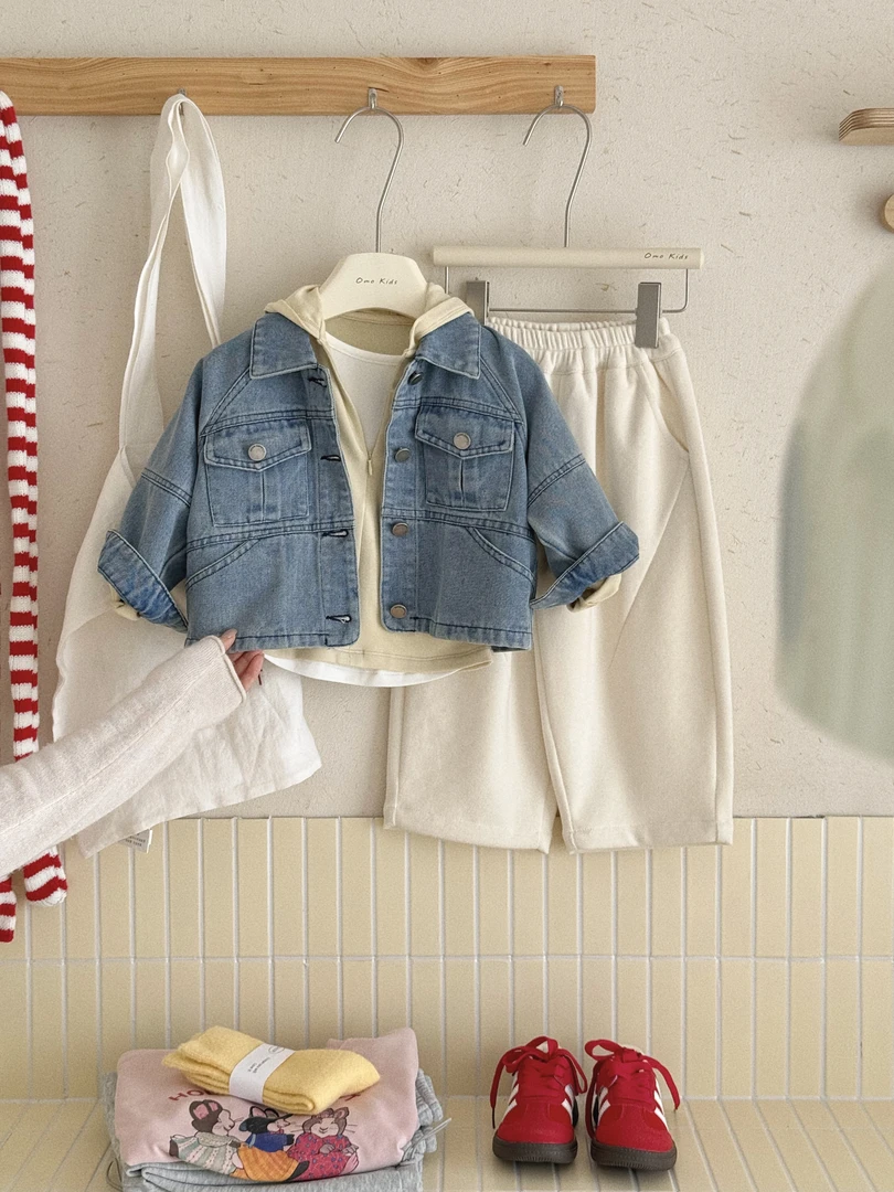 SY-8047-儿童韩系百搭水洗蓝牛仔休闲外套（秋款）