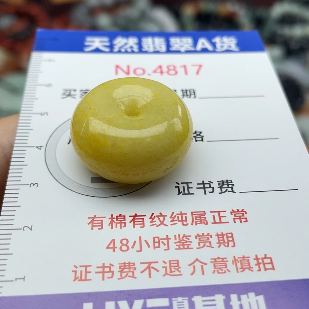 翡翠未镶嵌挂件4817