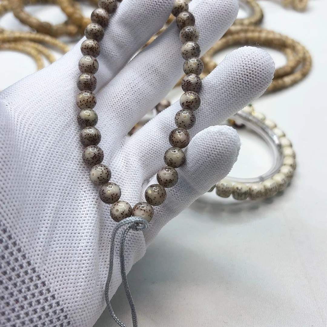 星月菩提吊坠3尊宠小冰糖月留白针尖星8圆手持