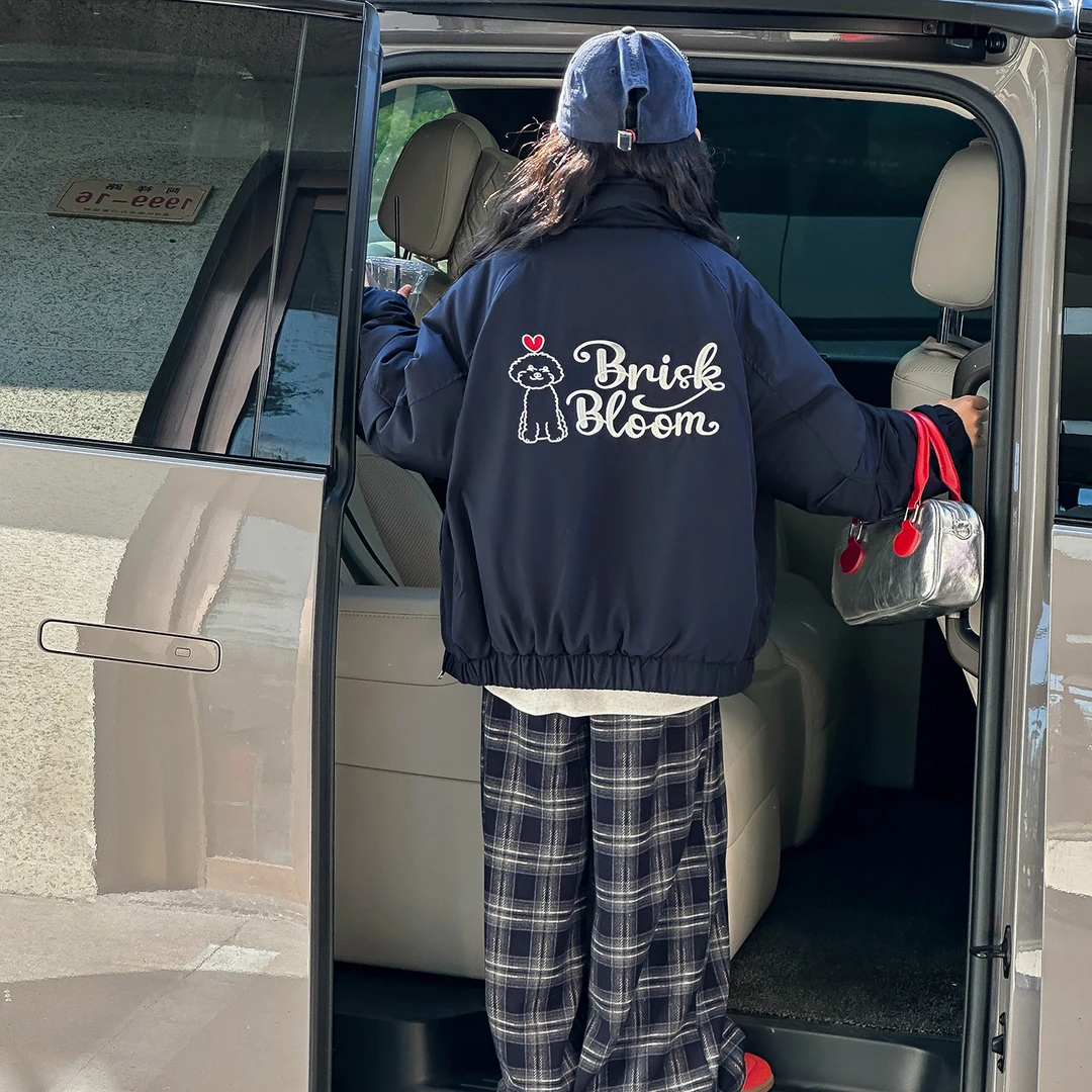 25WT175女童夹棉外套秋冬2025新款儿童洋气冬装大童二棉加厚棉服