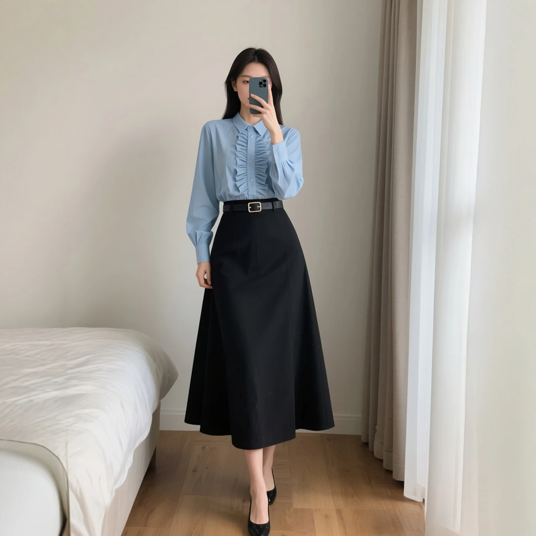 秋季新款女装时尚穿搭轻熟风显瘦两件套装半身裙子通勤优雅女士ol