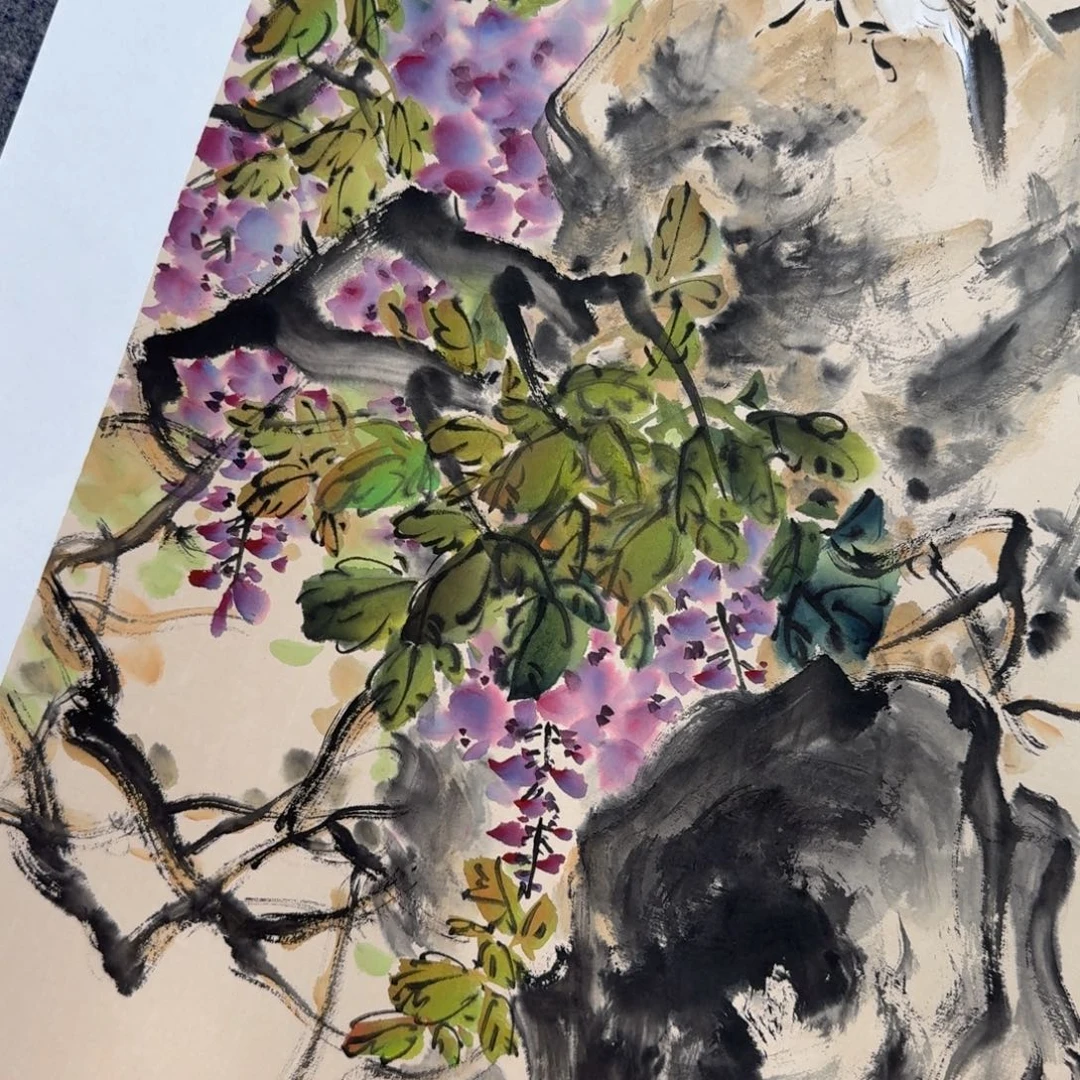 国画国画作品山水花鸟