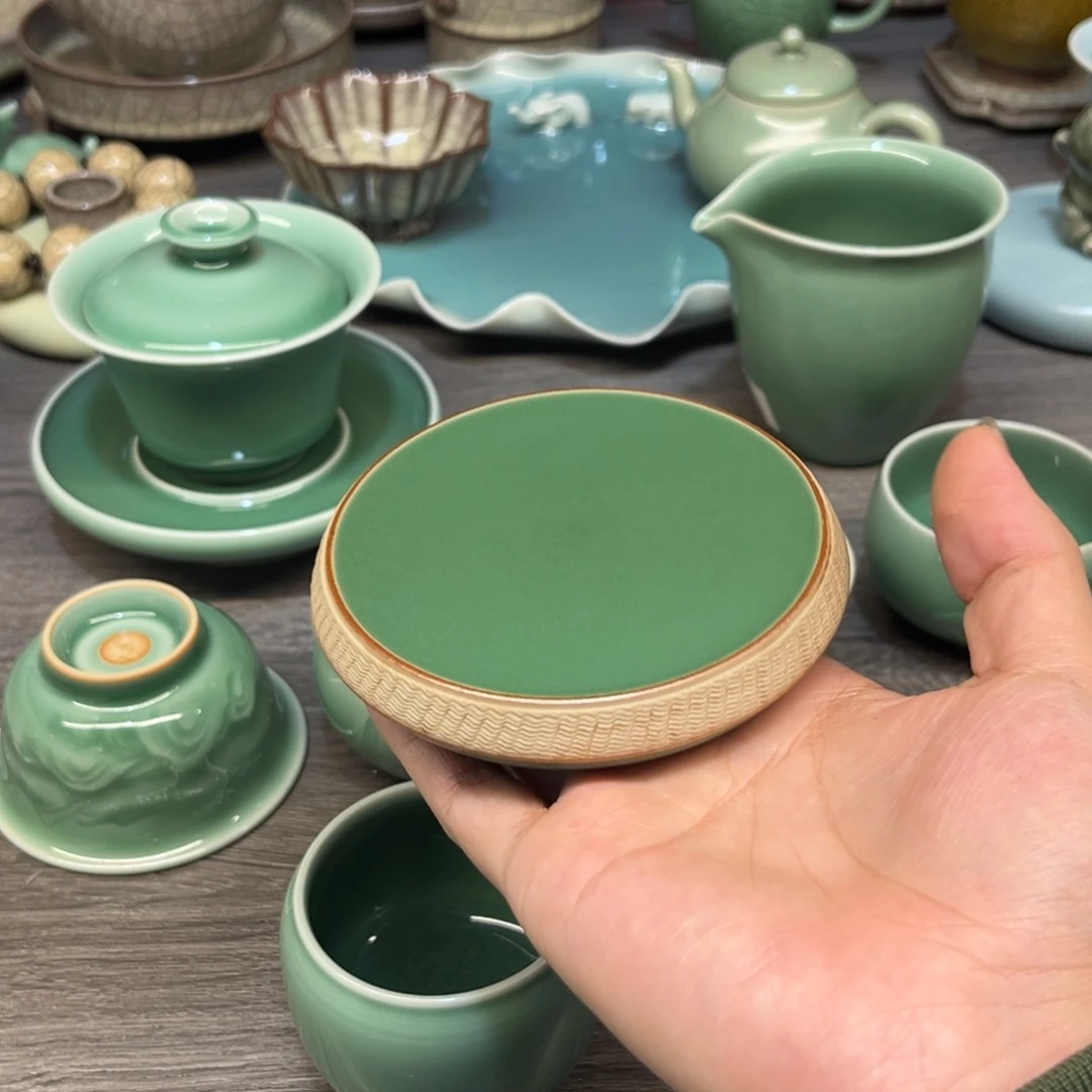 周连福 梅子青 杯垫