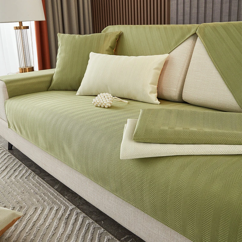 冰丝沙发垫夏季夏天凉席坐垫子防滑靠背全盖布巾全套沙发盖巾