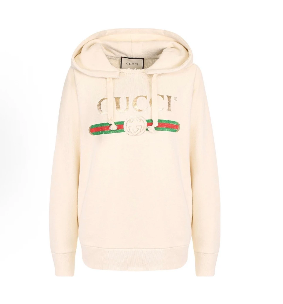 95新 GUCCI/古驰 刺绣卫衣/Xs码 领表丢失/Y5347