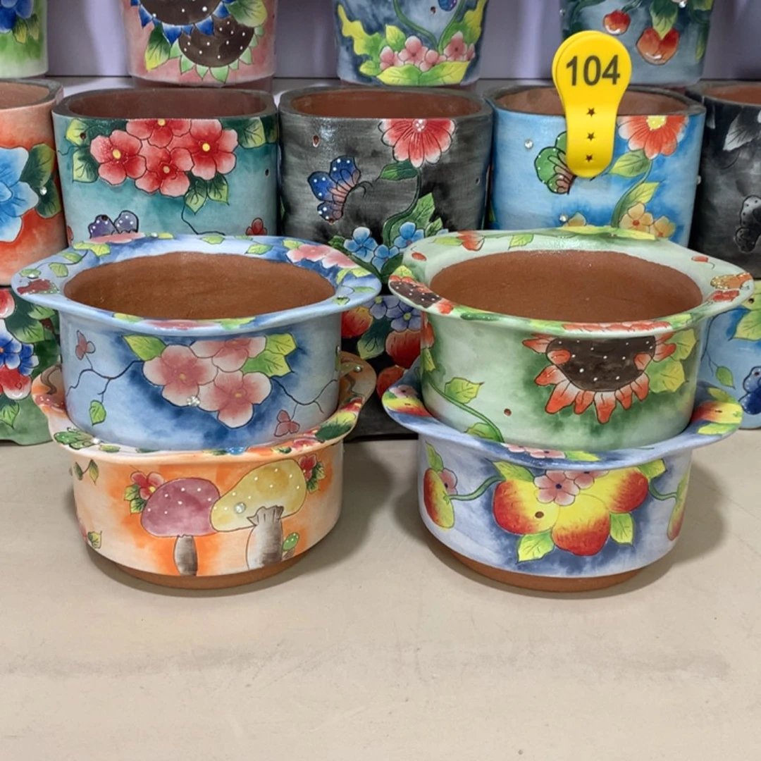 正品福利红陶花盆