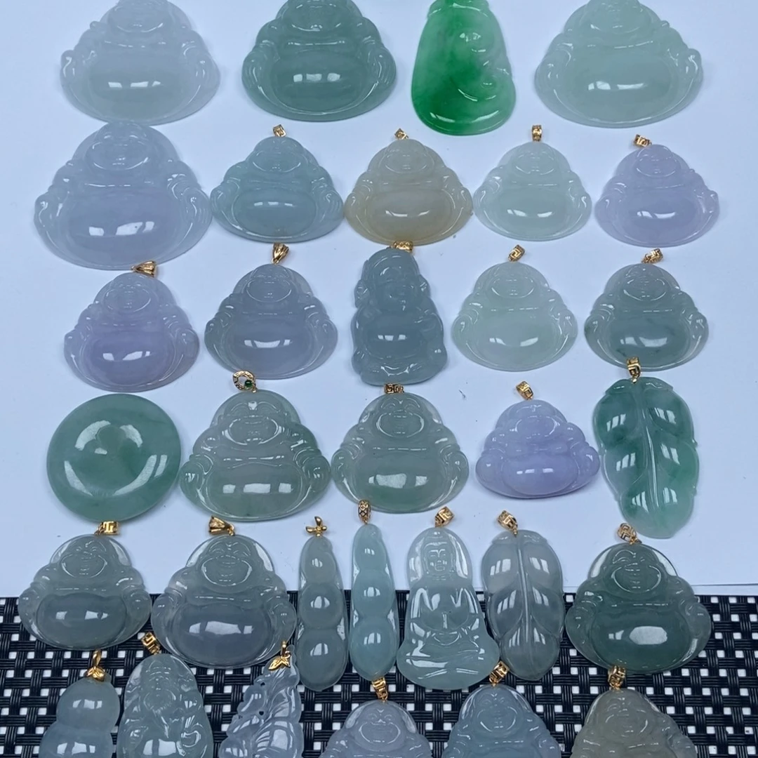 翡翠未镶嵌颈饰缅甸天然A货翡翠