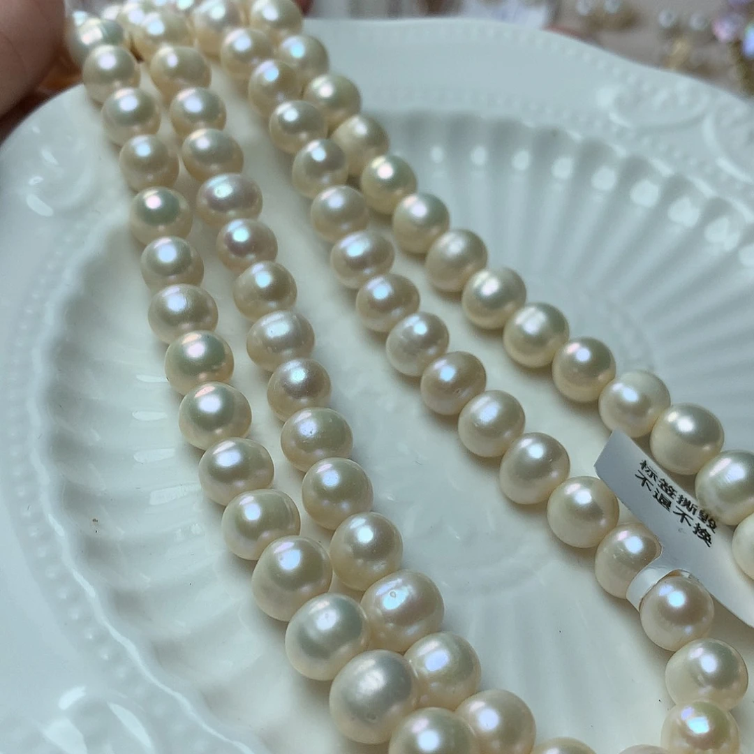 淡水珍珠8-9未镶嵌x31项链