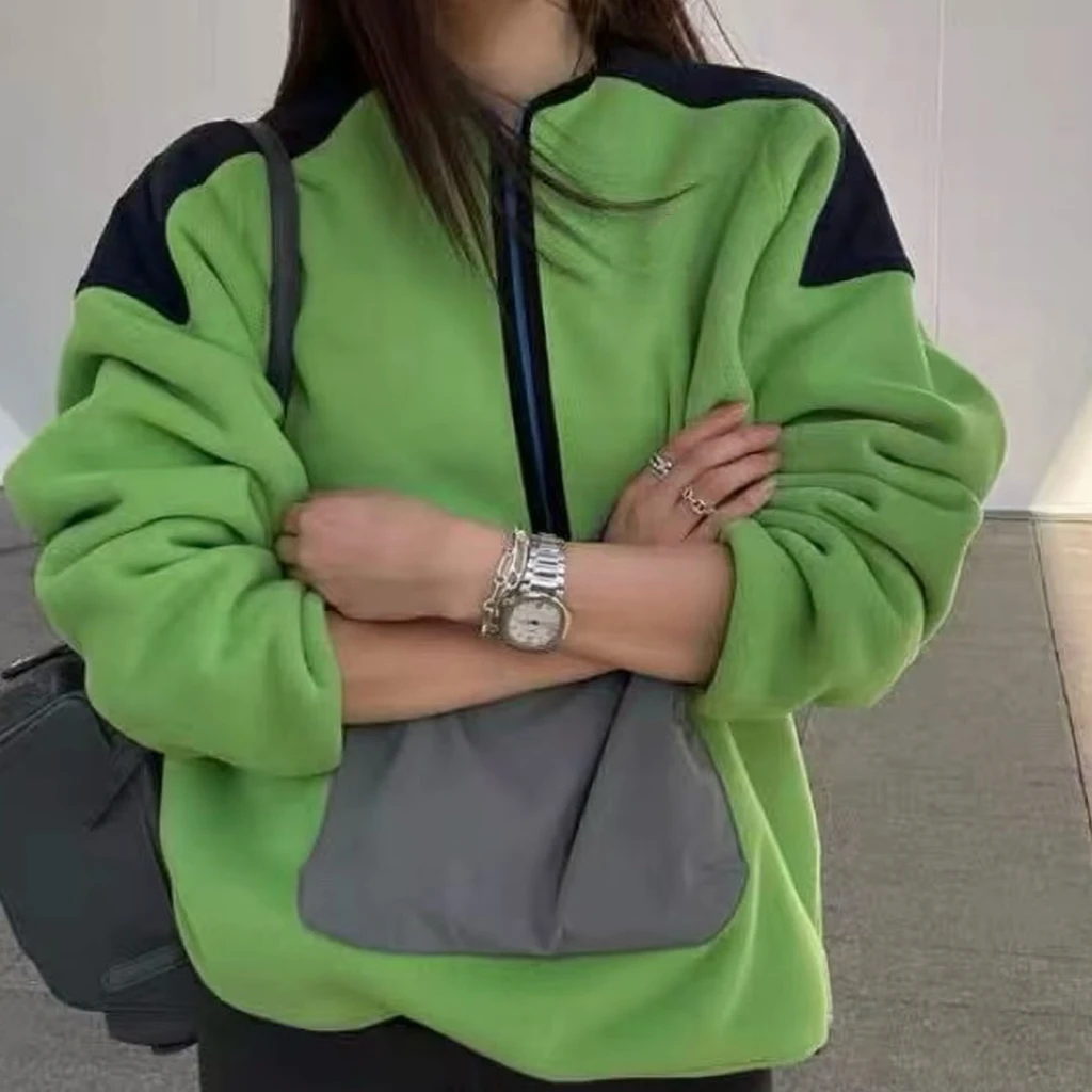 户外保暖羊羔绒卫衣