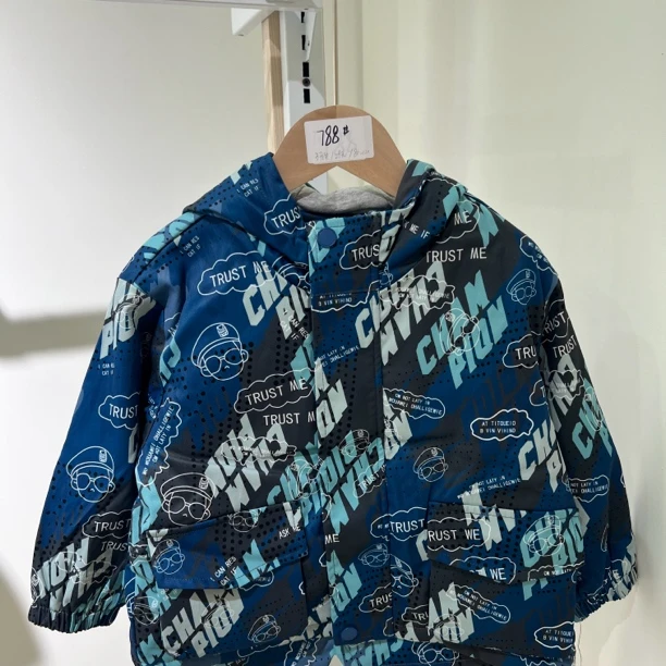788#QBLD-123209134蓝色外套棉服品牌童装