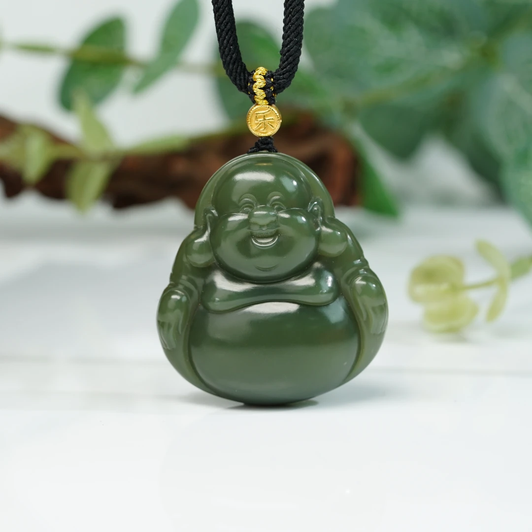 【小北严选】和田玉吊坠约35*38mm带绳 【多样性发一件】AH02X1304