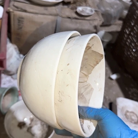 瓷片国营厂库存微瑕15厘米