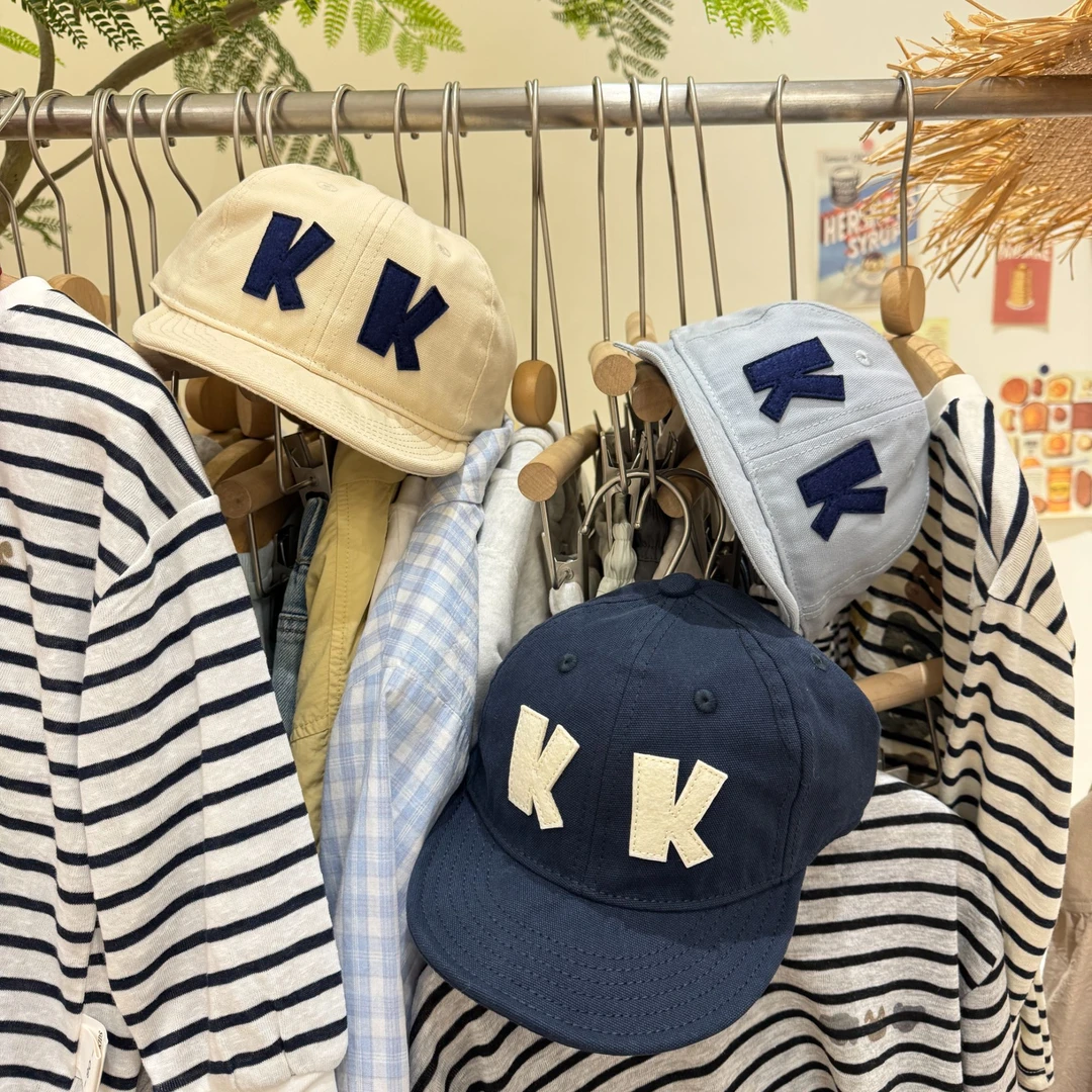 【古里-帽子】2025春季新款儿童棒球帽时尚鸭舌帽线帽30803