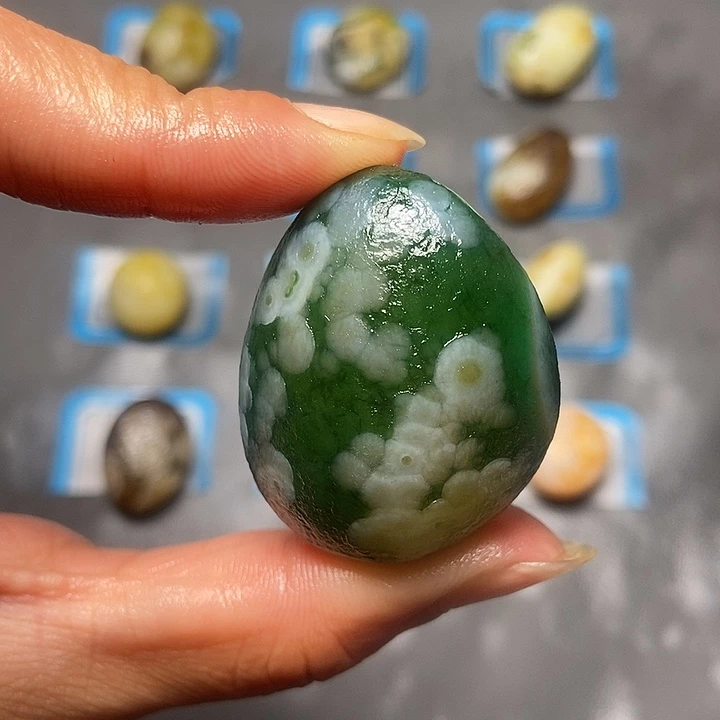 玛瑙/玉髓未镶嵌珠宝奇石花眼玛瑙