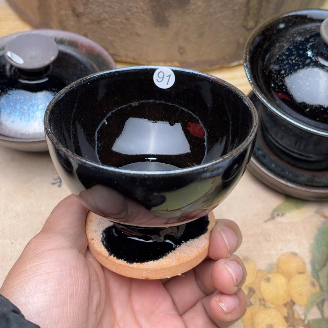 茶盏义兴龙窑坚持真柴烧微瑕