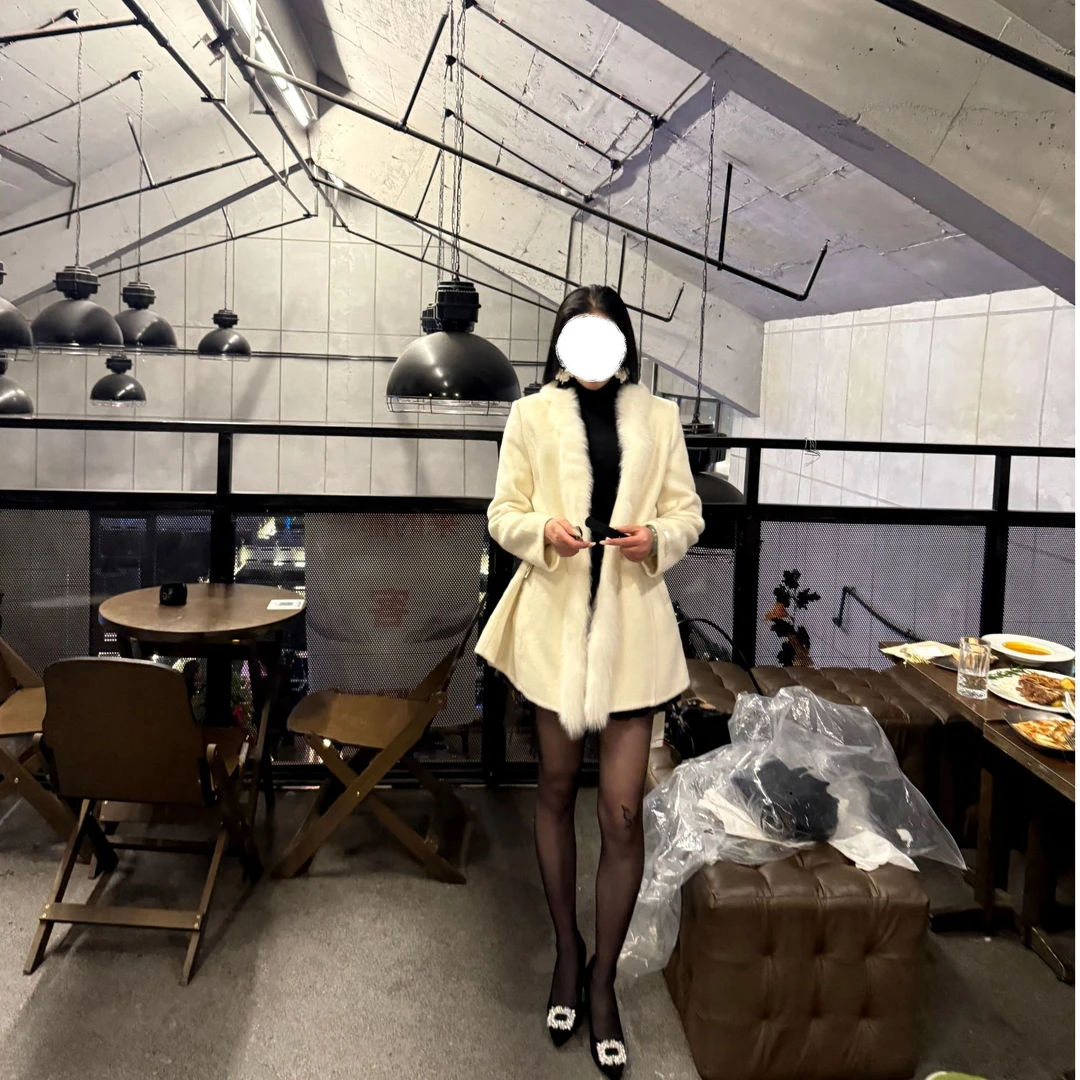 冬季厚款系带千金风常规毛呢外套显瘦网红中长款西装