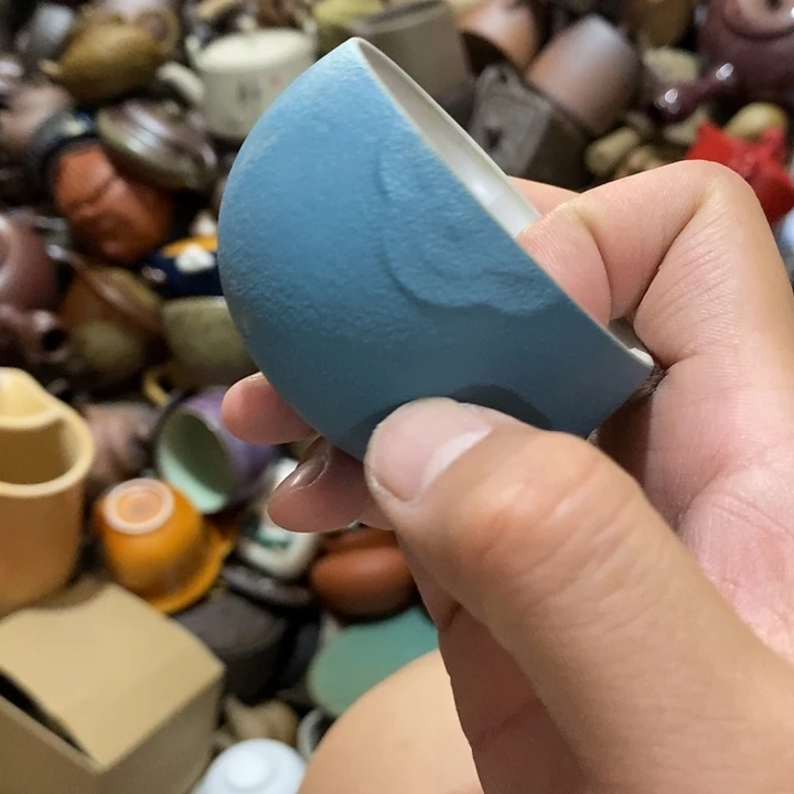 瓷片荷花的小尾巴就算好