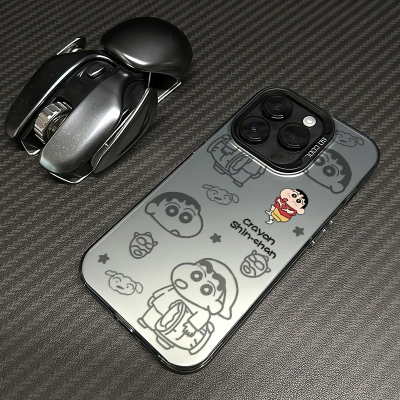蜡笔小新适用苹果16/15pro手机壳14套iphone13磨砂12创意11pm卡通