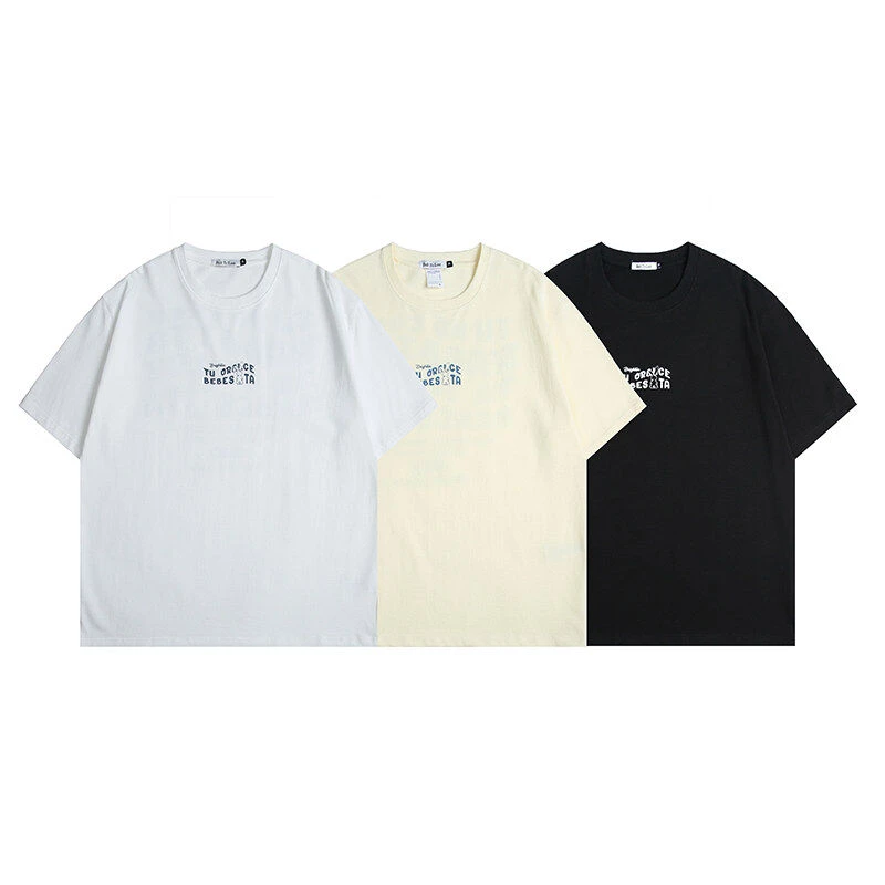 300克重双纱纯棉夏季高街短袖男装