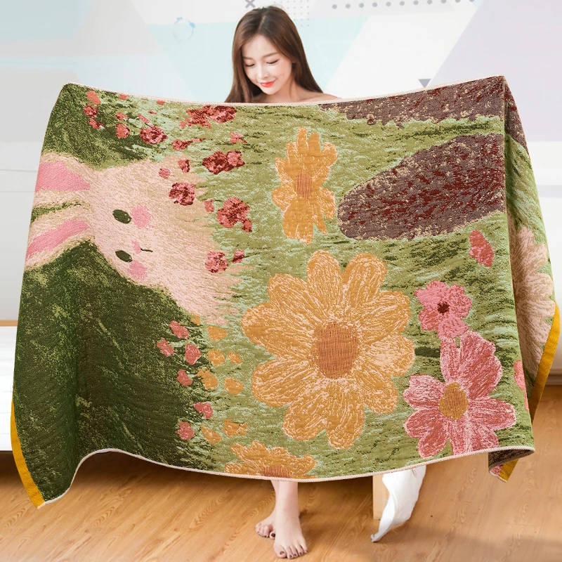 A类纱布浴巾家用加大纯棉柔软吸水不掉毛成人男女100全棉洗澡裹巾