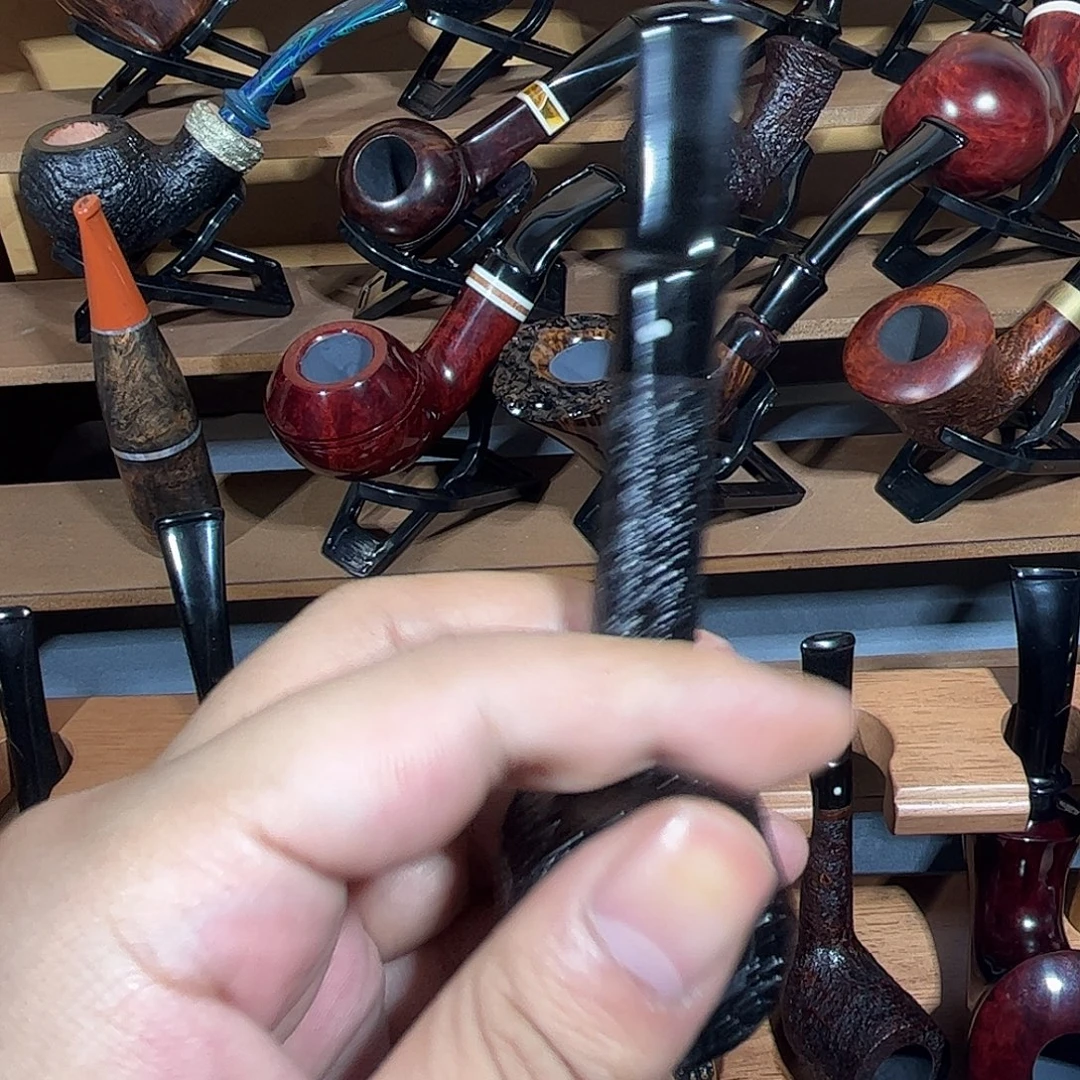石楠木手工撞球烟斗