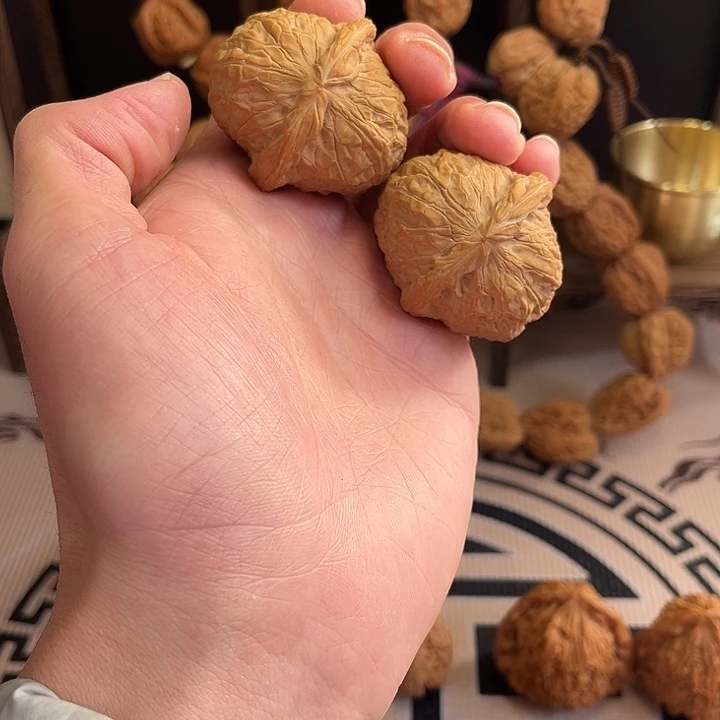 文玩核桃把件南瓜墩全品45尺