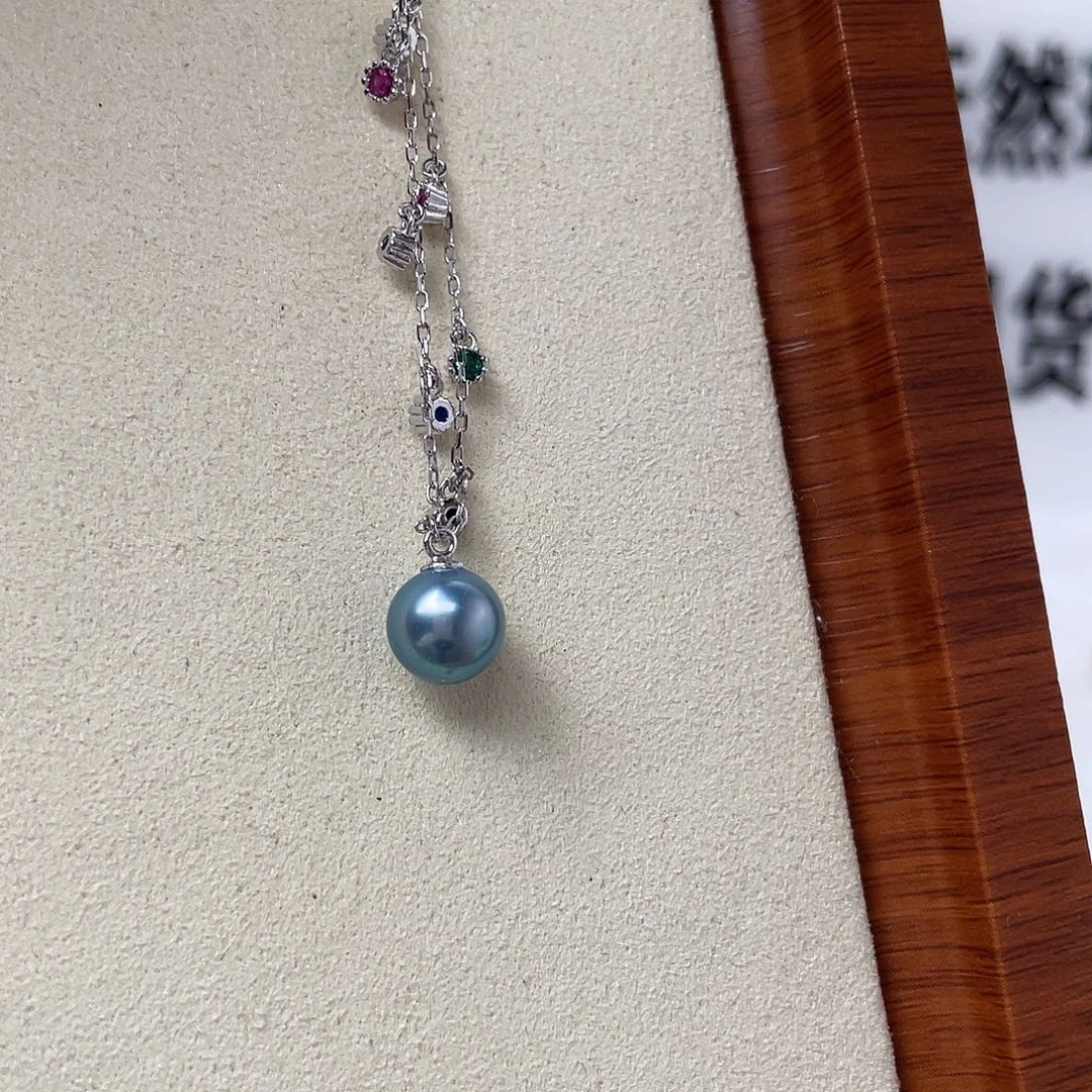 颈饰银S925镶嵌海水珍珠