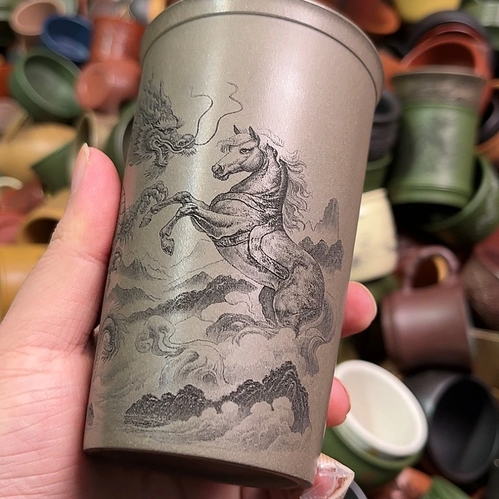 紫砂茶杯全手工紫砂主人杯