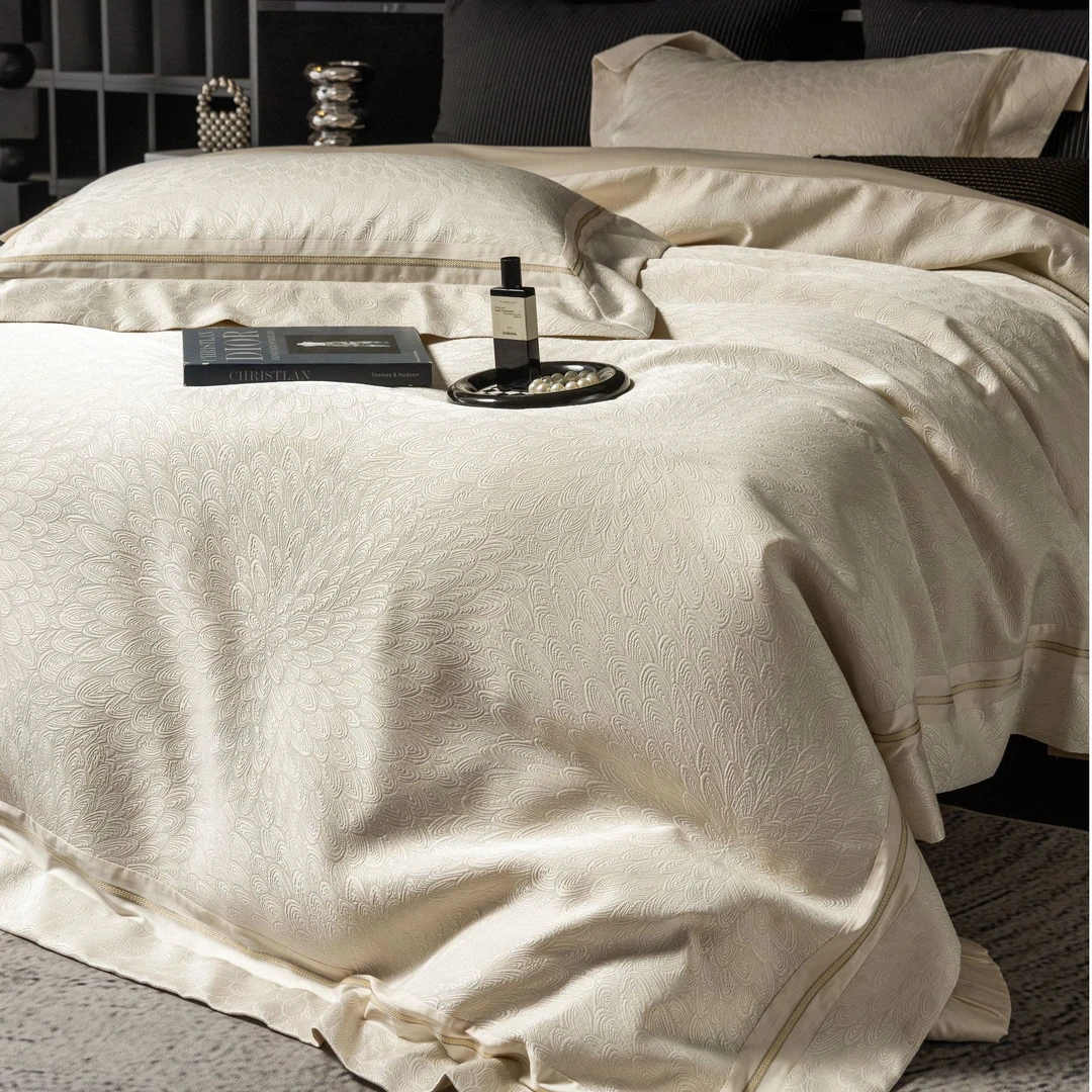 孔龙 普罗旺斯 欧式高端色织提花轻奢被套四件套 床品套件四件套