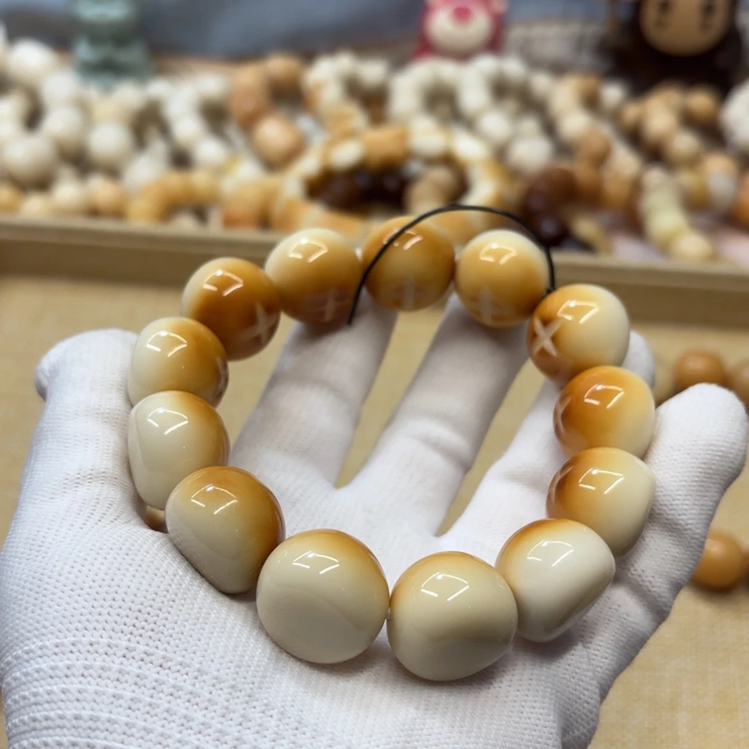 菩提根/象牙果吊坠21机抛微瑕牙果香菇包