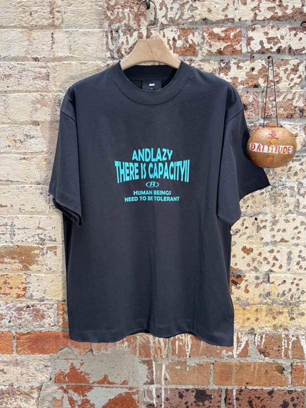 IHB25夏季美式复古280克小领口立体印花宽松短袖T恤