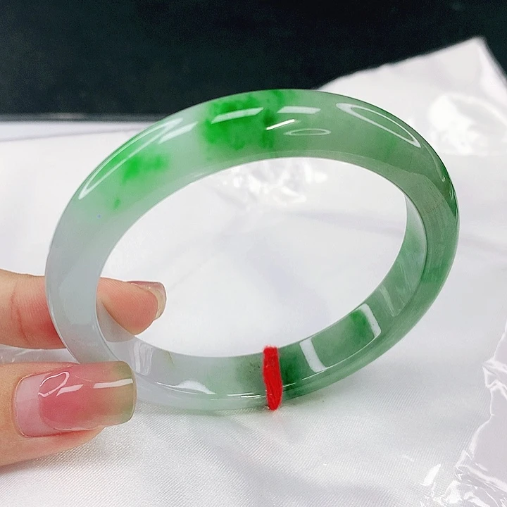 翡翠未镶嵌手镯圈57.2，17042