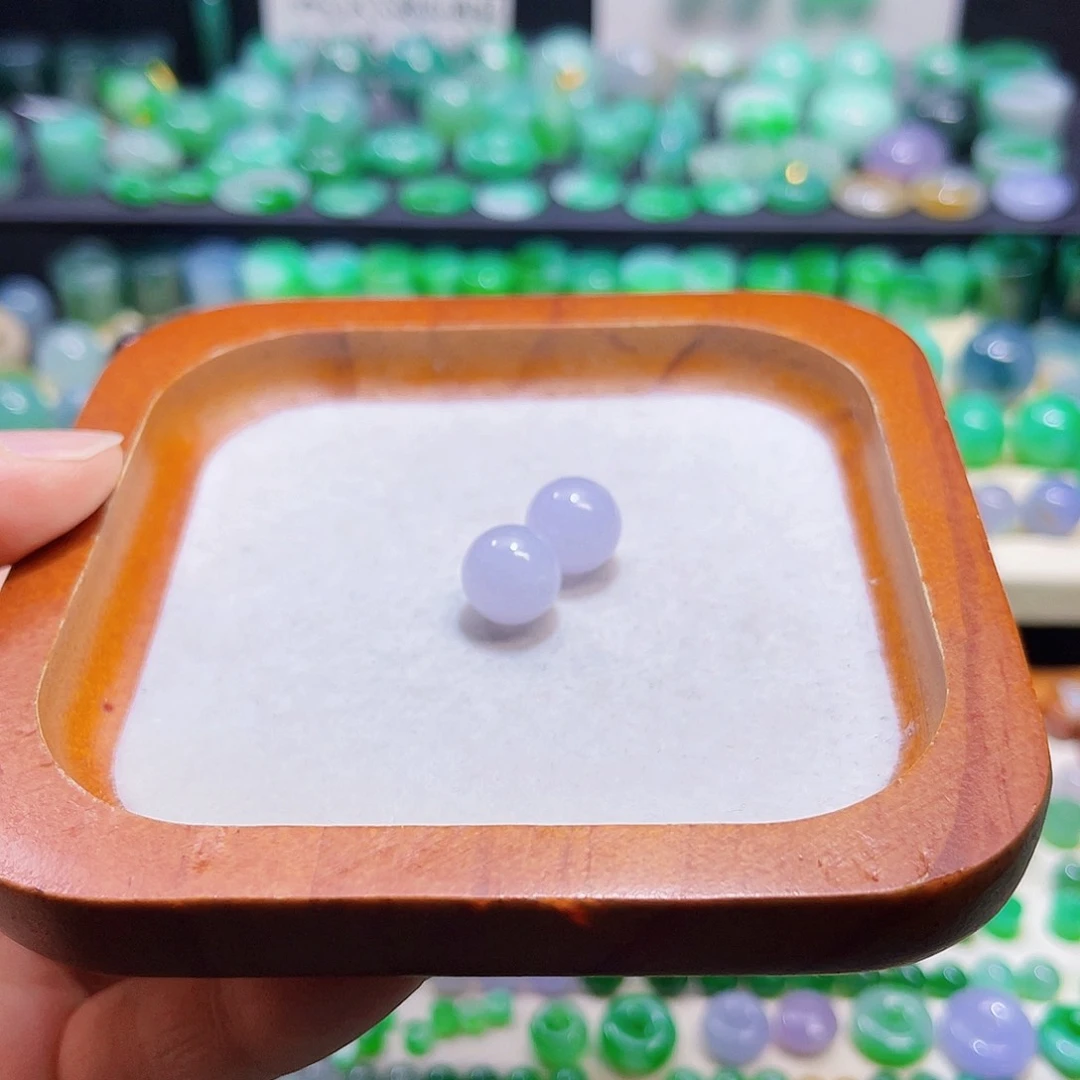 翡翠散珠天然缅甸翡翠圆珠