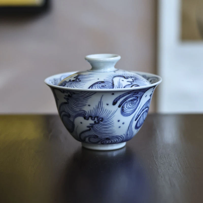 海浪-翁宿-盖碗-120CC（翁宿S0038）