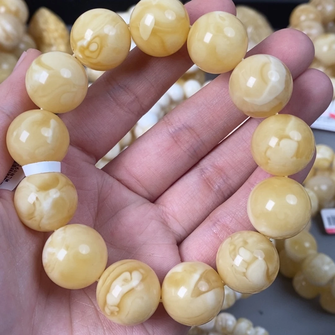 蜜蜡未镶嵌珠宝奇石17mm