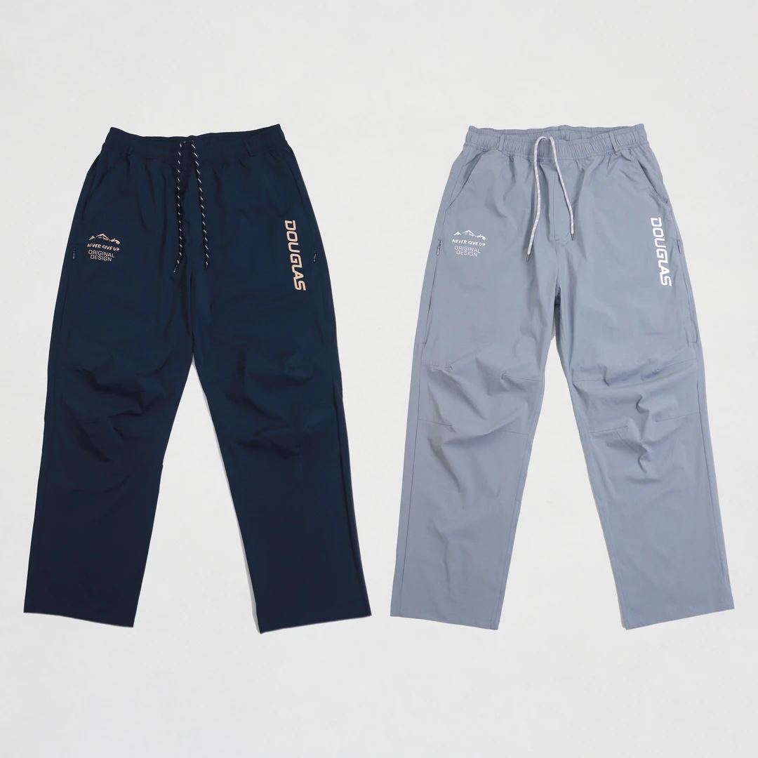 【道格拉斯】蓝灰色防晒凉感吸湿排汗直筒薄款男速干长裤DD340