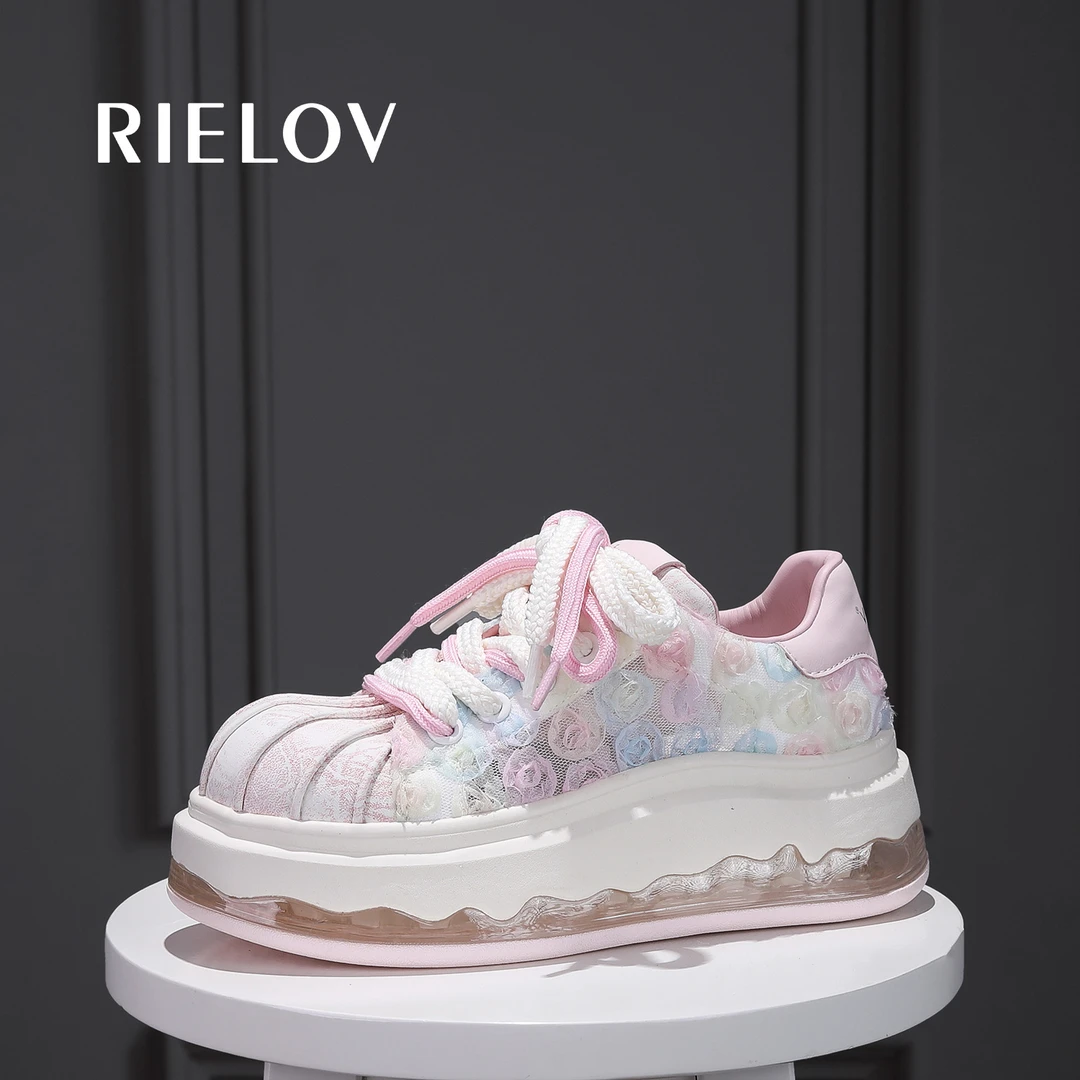【RIELOV现货·莫奈花园】增高6cm时尚潮流百搭女士休闲鞋 56206