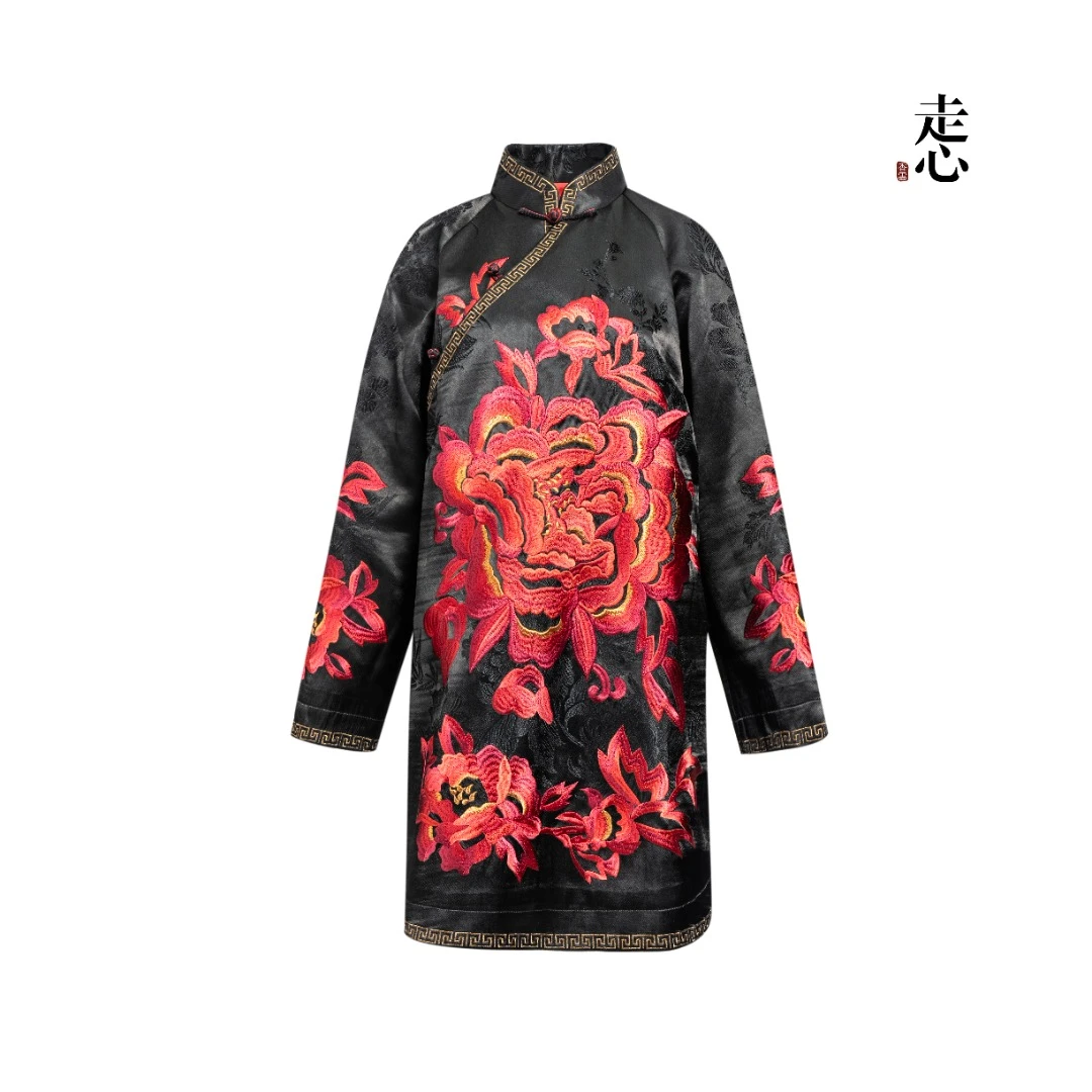 【香云走心】花开富贵 连衣裙25ZLY6054