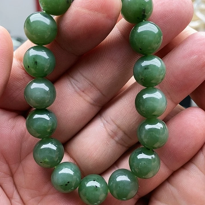 【闪购商品】未镶嵌手链和田玉碧玉12