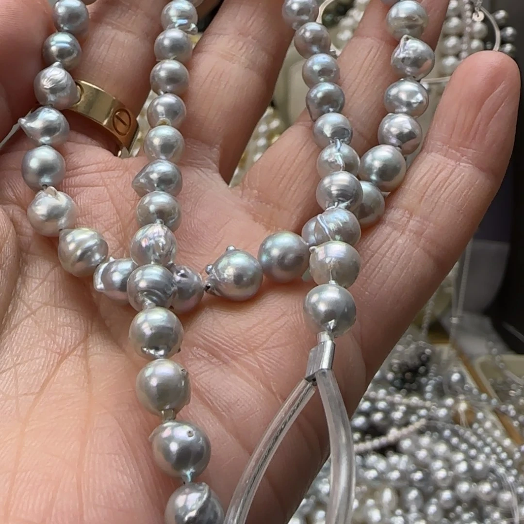 海水珍珠颈饰银S925镶嵌