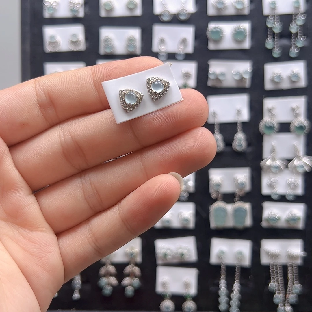 d***y翡翠银S925镶嵌手链