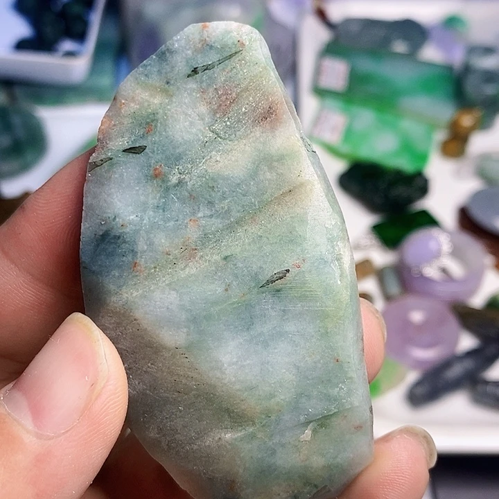 翡翠散珠天然翡翠A货挂件